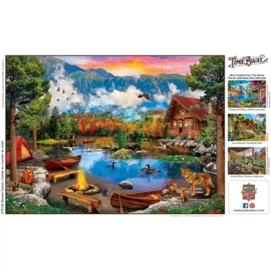 MasterPieces 1000 Piece Jigsaw Puzzle - Sunset Canoe - 19.25"x26.75" image {4}