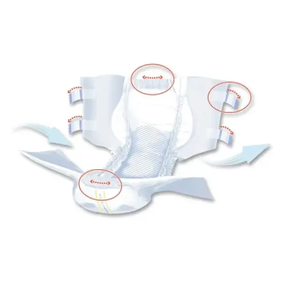 Seni Super Quatro Adult Incontinence Brief M Heavy Absorbency Breathable / Overnight, S-ME10-BQ1, Severe image {5}