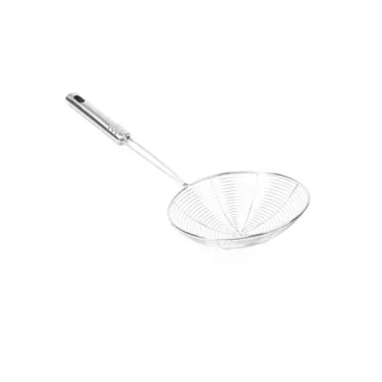 Unique Bargains Kitchenware 5.7" Dia Wire Stainless Steel Colander Spoon Strainers Silver Tone image {3}