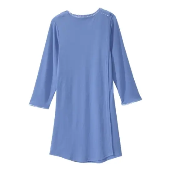 Silverts Adaptive Shoulder Snap Nightgown, Henley image {1}