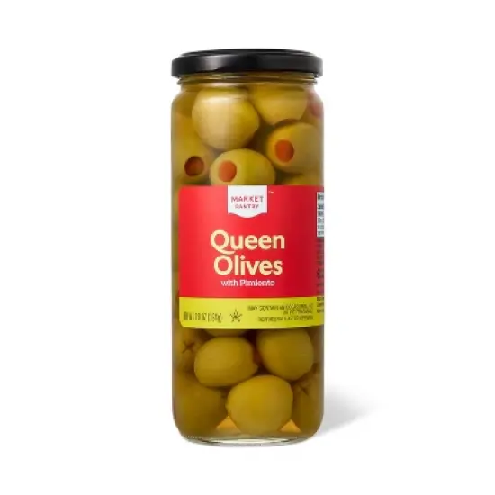 Queen Olives with Pimiento - 10oz - Market Pantry&trade; image {4}