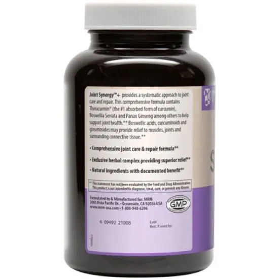 MRM Nutrition Joint Synergy +, 120 Capsules image {2}