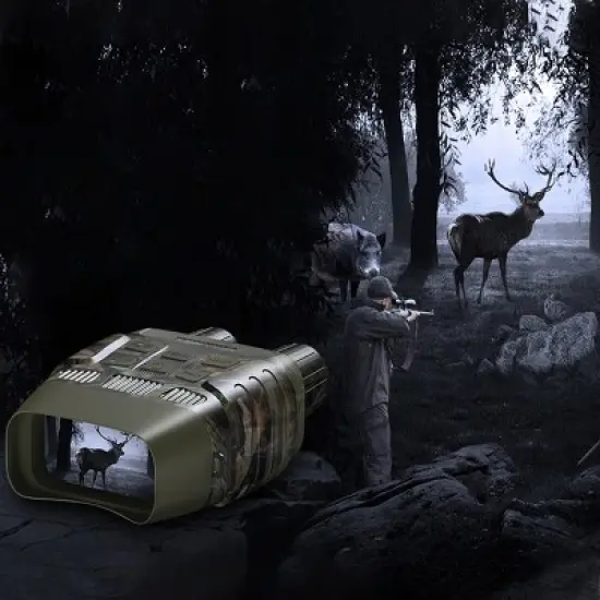 GTHUNDER 32GB FHD 1080P Digital Night Vision Binocular - Total Darkness Surveillance image {3}