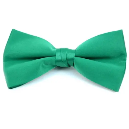 Young Boy's Pre-tied Clip On Bow Tie - Formal Tuxedo Solid Color image {29}