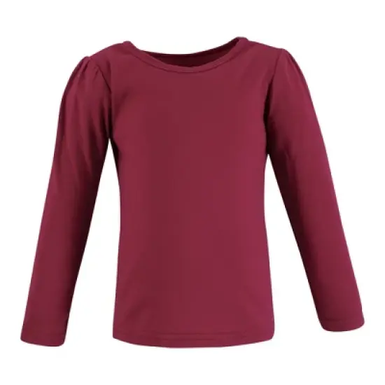 Hudson Baby Infant and Toddler Girl Long Sleeve T-Shirts, Blush Navy Floral image {6}