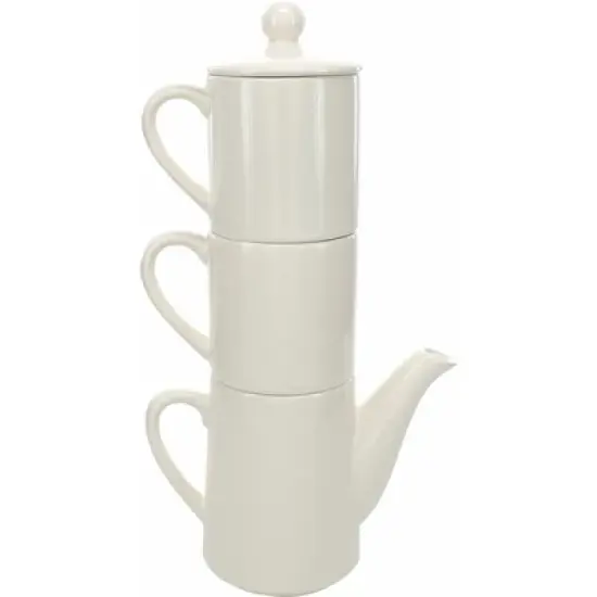 Live, Laugh, Love Tea for Two Set (15 oz Teapot with 2 - 8 oz Cups) image {4}