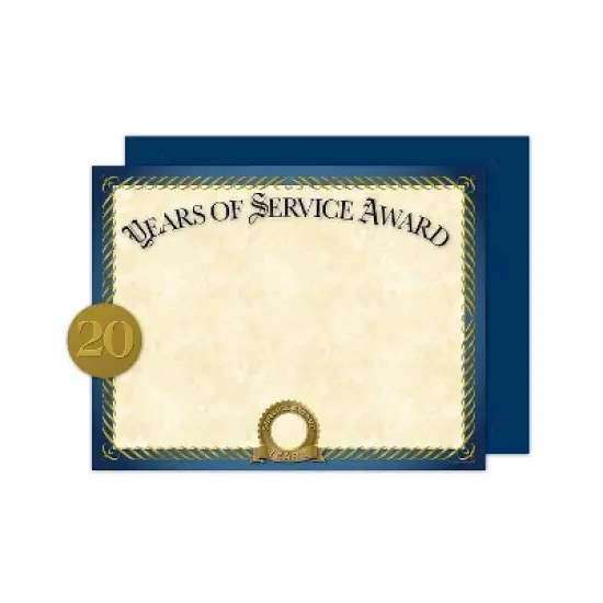 Great Papers Years of Service Certificates 8.5" x 11" 20/Pack (2015113KIT) image {5}