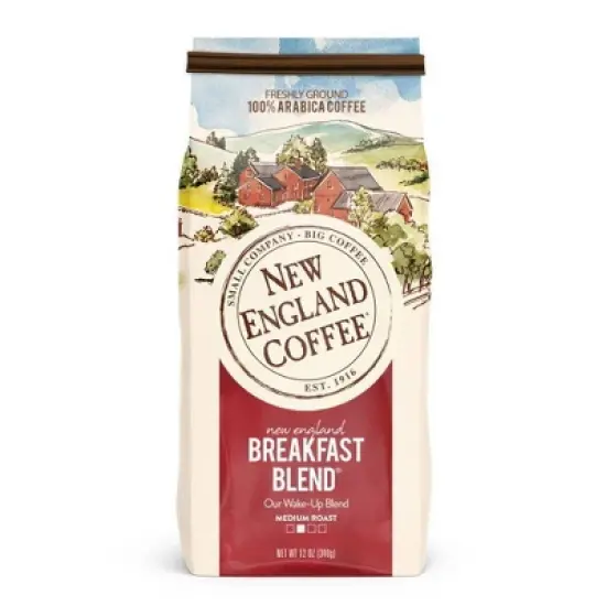New England Breakfast Blend Medium Roast Ground Coffee - 12oz image {4}