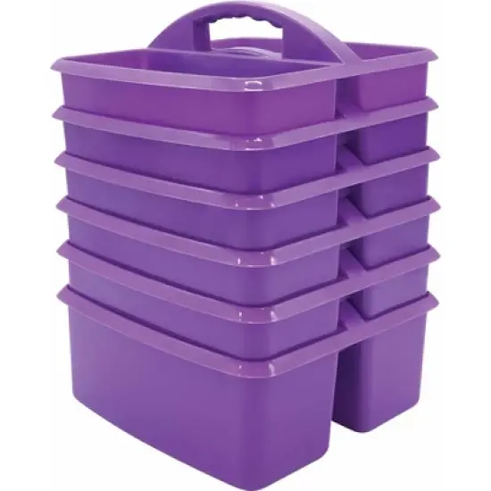 Teacher Created Resources&reg; Purple Plastic Storage Caddy, Pack of 6 image {6}