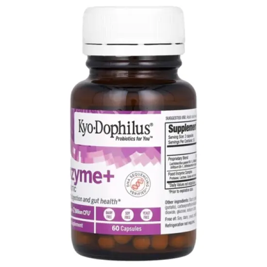 Kyolic Kyo Dophilus, Enzyme + Probiotic, 60 Capsules image {3}