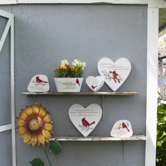 Pavilion Gift Company - Treasure - 11" Heart Garden Stone - Stepping Stones and Pathways image {2}