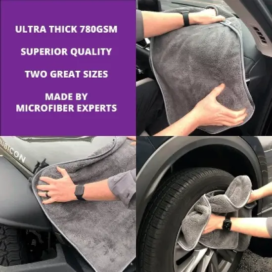 Towelzilla Car Washing Towel - 18x30 - 3 Pack image {6}