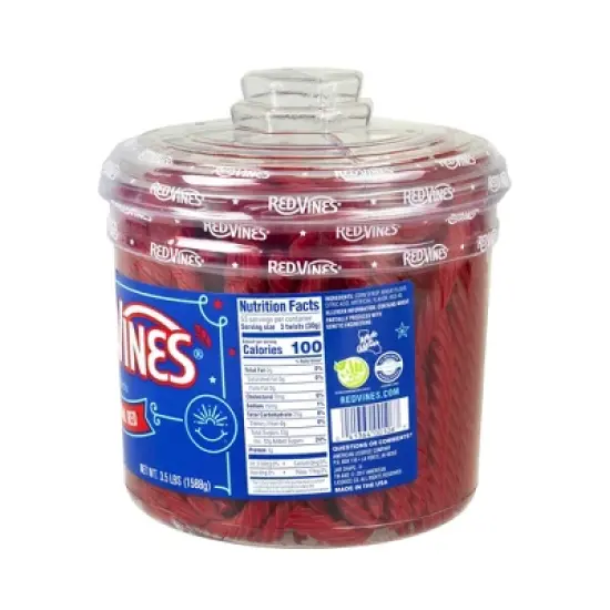 Red Licorice Twists Jar Original Red - 56oz image {1}