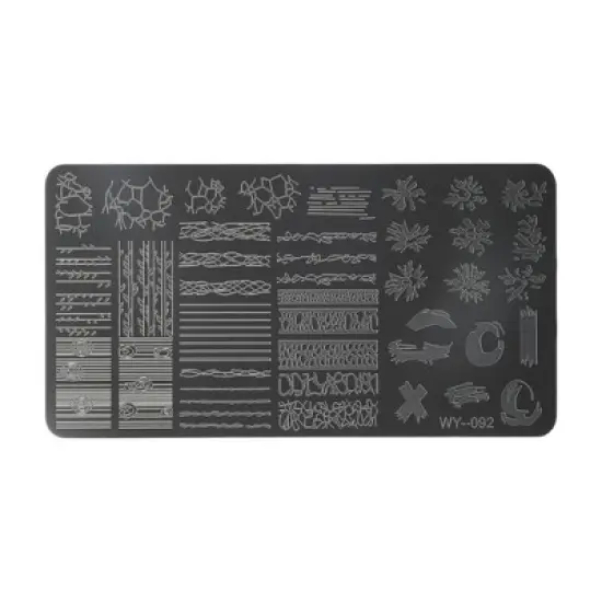 Unique Bargains Colorful Nail Art Stamp WY-092 Silver Tone 1 Pc image {5}