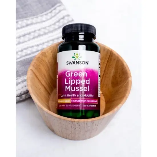 Swanson Dietary Supplement Green Lipped Mussel 500 mg Capsule 60ct image {1}