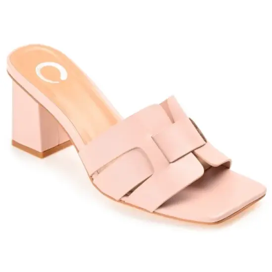 Journee Collection Womens Renatta Tru Comfort Foam Open Square Toe Block Heel Sandals image {11}