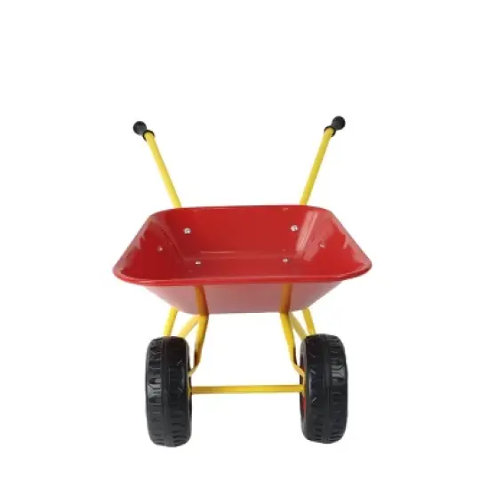 Children's metal trolley, children's trolley, children's heavy vehicle, metal structure two-wheeled trolley(red) image {3}