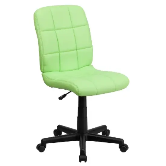 Flash Furniture Mid-Back Quilted Vinyl Swivel Task Office Chair image {10}