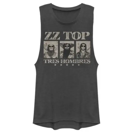Junior's ZZ TOP Tres Hombres Festival Muscle Tee image {3}