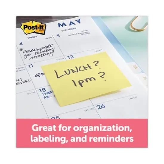 Post-it Dispenser Notes Super Sticky Pop-up 3 x 3 Note Refill, Cabinet Pack, 3" x 3", Canary Yellow, 90 Sheets/Pad, 18 Pads/Pack image {1}