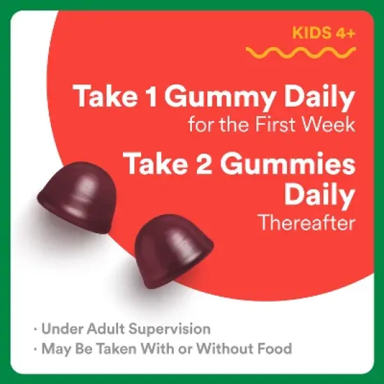 SmartyPants Kids Fiber & Veggies Gummies for Digestive Health, Mixed Berry - 60ct image {9}