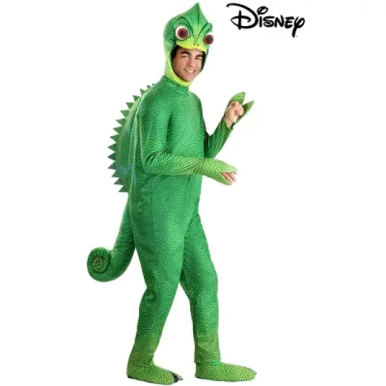 HalloweenCostumes.com Men's Disney Tangled Pascal Halloween Costume | Adult Chameleon Themed Outfit image {1}