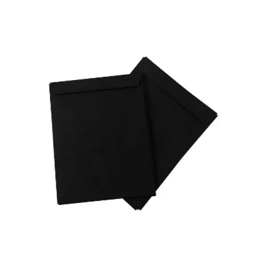 LUX 10" x 13" 80lbs. Square Flap Open End Envelopes Midnight Black 87733-50 image {4}
