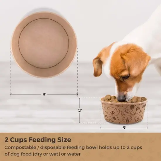 Hand-E Compostable and Disposable Feeding Bowls for Dogs & Cats image {6}