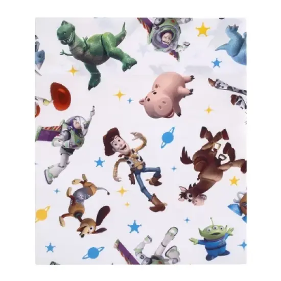 Disney Toy Story Taking Action Blue, Green and Yellow 4 Piece Toddler Bed Set image {3}