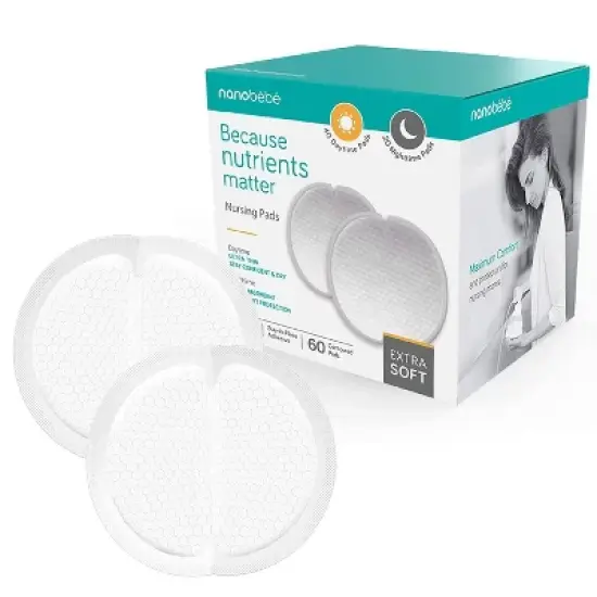 nanobebe Day and Night Nursing Pads - 60ct image {7}