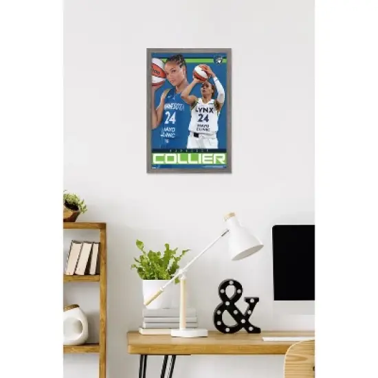 Trends International WNBA Minnesota Lynx - Napheesa Collier 25 Framed Wall Poster Prints image {1}