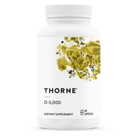 THORNE Vitamin D-5000 - Vitamin D3 Supplement - 5,000 IU - Support Healthy Bones, Cardiovascular, and Immune Function* - NSF Certified - 60 Capsules image {7}