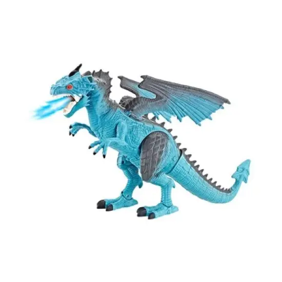 World Tech Toys Remote Control Monster World Blue Dragon Electric Walking Smoking Monster image {5}