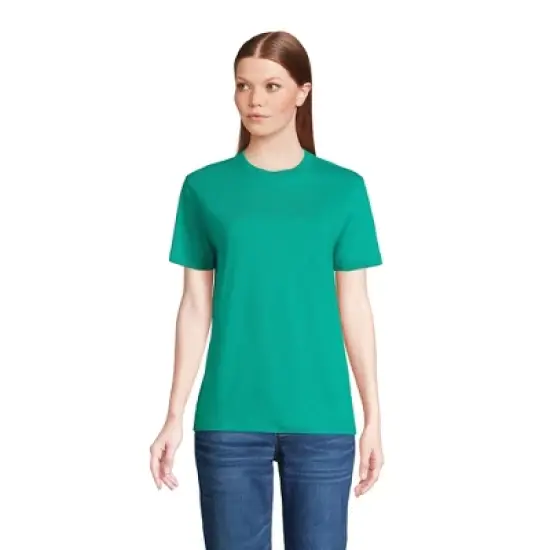Lands' End Women's Short Sleeve Super T Crew Neck T-shirt image {4}