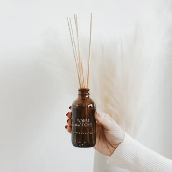 Sweet Water Decor Warm and Cozy Amber Reed Diffuser - 3.5oz image {1}
