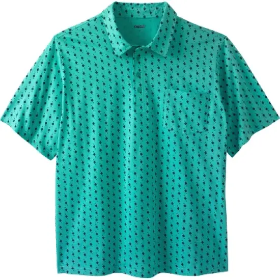 KingSize Men's Big & Tall Lightweight Pocket Golf Polo Shirt image {7}