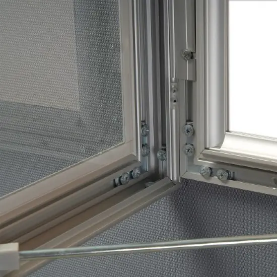 Azar Displays Small Enclosed Magnetic Message Board w/ Lock & Key image {6}