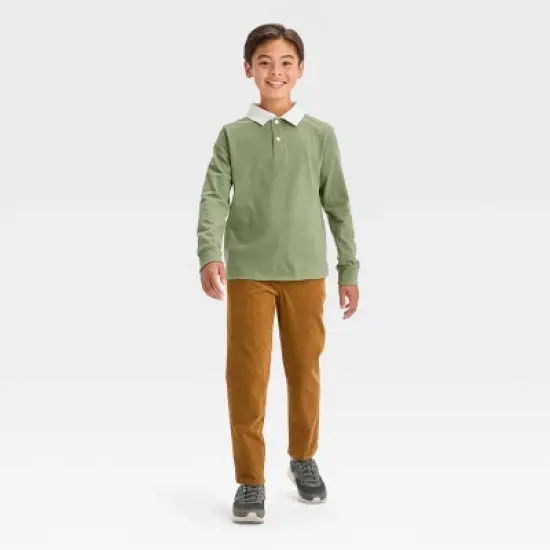 Boys' Relaxed Tapered Corduroy Pull-On Pants - Cat & Jack&trade; image {2}