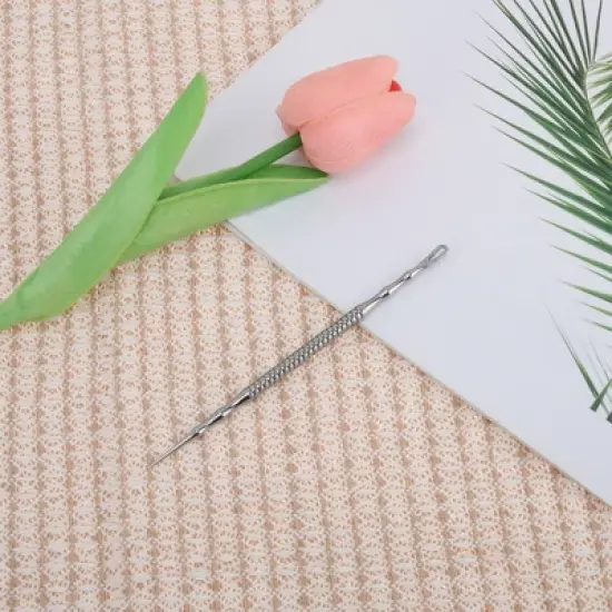 Unique Bargains Durable Pointed Pimple Extractor Silver Tone 1 Pc image {5}