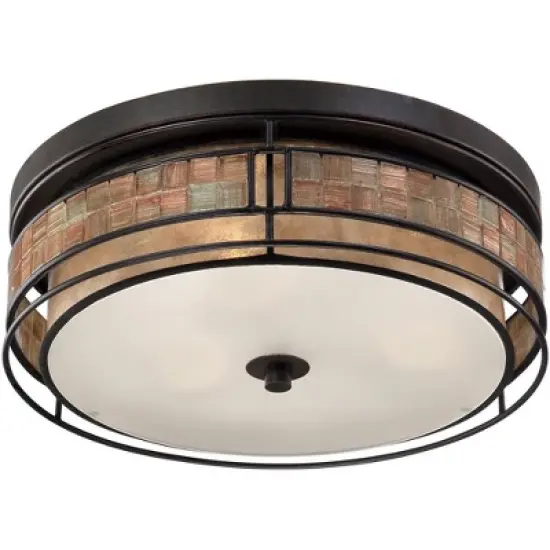 Quoizel Lighting Laguna 3 - Light Flush Mount in  Renaissance Copper image {4}