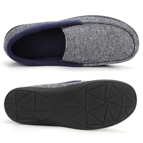 RockDove Men's SILVADUR Tweed Memory Foam Moc Slipper image {2}