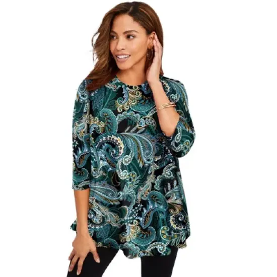 Jessica London Women&rsquo;s Plus Size Swing Tunic image {21}