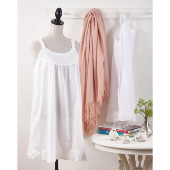 Saro Lifestyle Embroidered Design Women's Nightgown image {2}