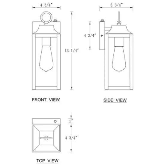 C Cattleya 2-Pack 1-Light Matte Black Dusk to Dawn Outdoor Wall Lantern Sconce with Clear Glass Shade (E26) image {6}