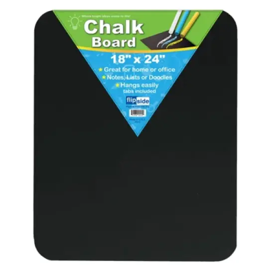 Flipside Products Chalk Board, Black, 18" x 24", Pack of 3 image {1}