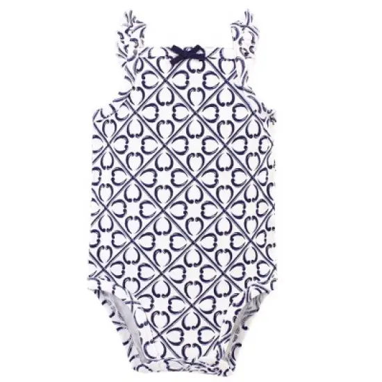 Touched by Nature Baby Girl Organic Cotton Bodysuits 5pk, Lemon Tree image {3}