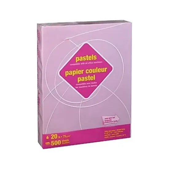 Staples Pastel Colored Copy Paper 8 1/2" x 11" Lilac 500/Ream (14782) 678826 image {1}