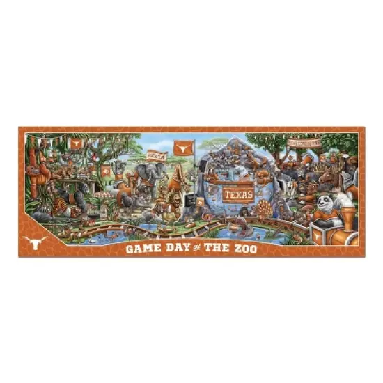 NCAA Texas Longhorns Game Day at the Zoo 500pc Jigsaw Puzzle: Sports Theme, Ages 10+ image {2}