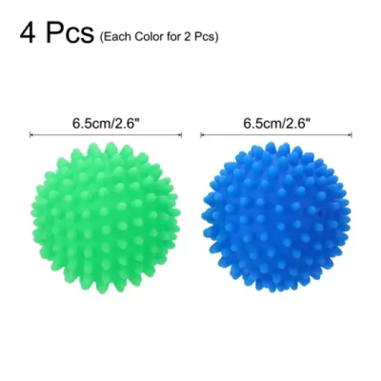 Unique Bargains Reduce Wrinkles Static Fabric Softener Laundry Dryer Balls image {1}