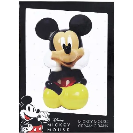 Fashion Accessory Bazaar LLC Disney Mickey Mouse 8 Inch Ceramic Bank image {1}